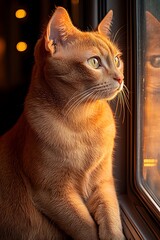 Ginger cat by window (1)