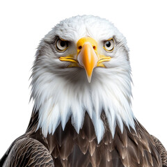 Obraz premium bald eagle portrait on white background