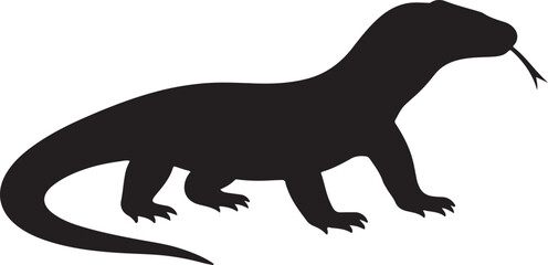 a komodo dragon vector