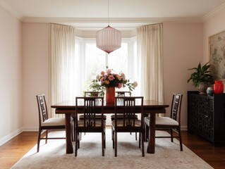 Elegant dining room with a traditional style.