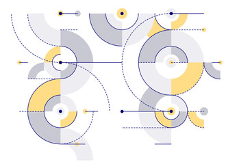 Obraz premium Abstract tech engineering draft vector background, mechanical blueprint technology digital system, engine draw mechanism wallpaper.