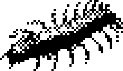 Dark Aesthetic Dithering Graphic Element