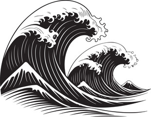 Black and white tribal dragon head tattoo vector illustration