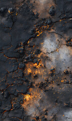 Intriguing textures surface with earthy tones and radiant warmth creating a captivating natural abstract composition