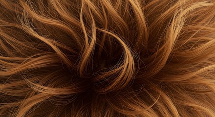 Fototapeta premium Textured Hair Closeup, Blonde and Brown Curly Strands