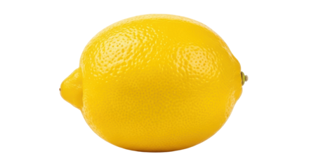 Isolated Bright Yellow Lemon