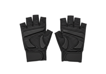 Black workout gloves for intense workout. Perfect workout gear for training.
