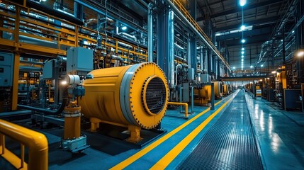 Inside the heart of industry powerful machinery hums driving innovation and progress forward in a symphony of