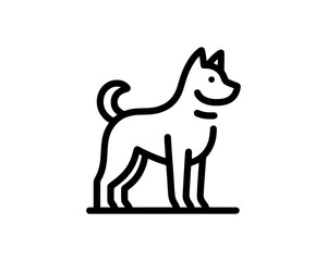 Minimal Dog Logo For Professional Brand Identity