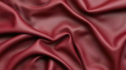 Burgundy Leather Texture: A close-up shot showcasing the luxurious texture of burgundy leather, with elegant folds and shadows.