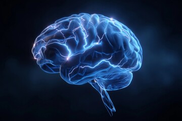 Neon Pulses Illuminate the Electronic Brain, Evoking Futuristic Thoughts at Twilight Generative AI