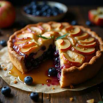 homemade apple pie with a surprise