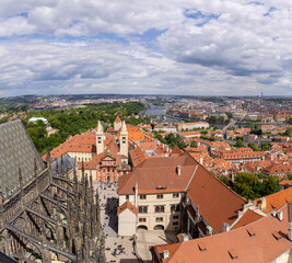 Old town Prague city skyline, cityscape of Capital of the Czech Republic