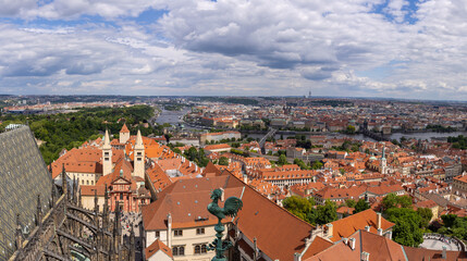 Obraz premium Old town Prague city skyline, cityscape of Capital of the Czech Republic