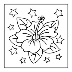 black and white coloring pages illustration