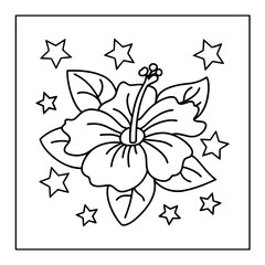 black and white coloring pages illustration