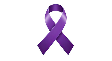 Purple ribbon awareness isolated white background png