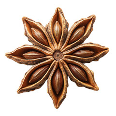 star anise on transparent background