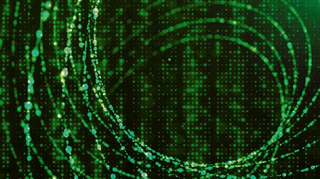 green digital background