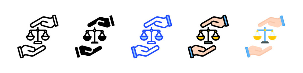 Ethical Standards Icon Collection With Multiple Styles