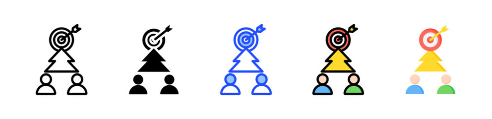 Mission Icon Collection With Multiple Styles