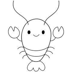 sea animal cute hand drawing kawaii illustration element