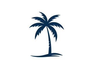 Obraz premium Palm Tree Tropical Logo Design