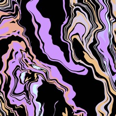Colorful Purple Blue Yellow marble rock texture ink pattern liquid swirl paint luxurious art ideas concept for invitation background or wallpaper