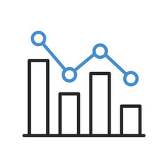 set of an Bar Graph Chart Icon