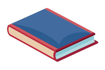    A book vector art illustration.

