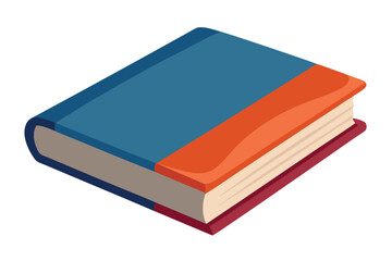    A book vector art illustration.

