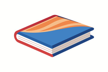    A book vector art illustration.


