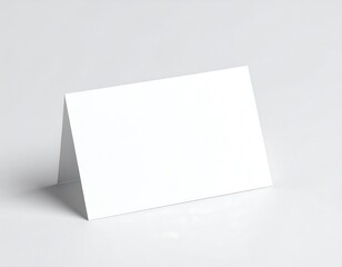 Blank white card