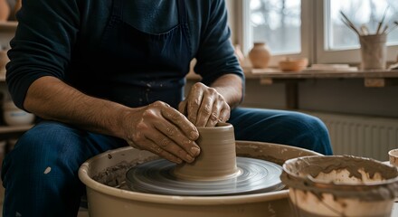 Mastering the Potter's Wheel A Hands-on Guide to Clay Shaping and Pottery Creation. Learn essential techniques for crafting beautiful, functional pottery.