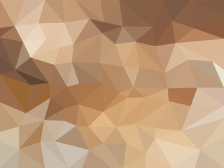Fototapeta premium Warm Beige Low Poly Abstract Background