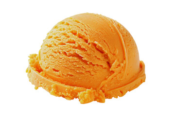 Mango ice cream scoop, melon ice cream scoop, papaya ice cream scoop, orange ice cream, carrot ice cream, dessert ice cream, summer holidays concept 