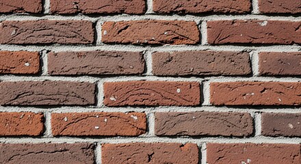 Obraz premium Close-up of a red brick wall