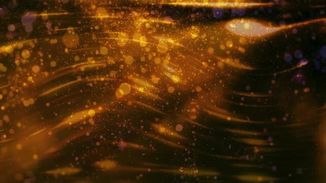 abstract golden waves - Powered by Adobe