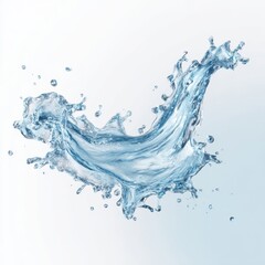 fresh water splash isolated on white, dynamic water splash on white background, blue water splash isolated, refreshing water wave abstract, water splash art, transparent,aqua splash, easy to clip path