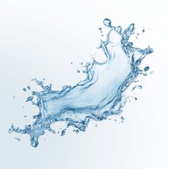fresh water splash isolated on white, dynamic water splash on white background, blue water splash isolated, refreshing water wave abstract, water splash art, transparent,aqua splash, easy to clip path
