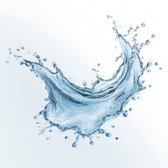 fresh water splash isolated on white, dynamic water splash on white background, blue water splash isolated, refreshing water wave abstract, water splash art, transparent,aqua splash, easy to clip path