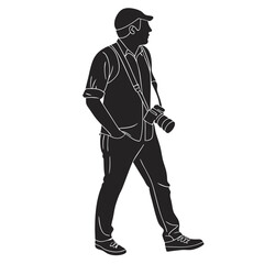 Silhouette Vector of a Photographer