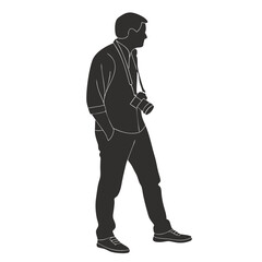Silhouette Vector of a Photographer