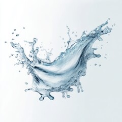 fresh water splash isolated on white, dynamic water splash on white background, blue water splash isolated, refreshing water wave abstract, water splash art, transparent,aqua splash, easy to clip path
