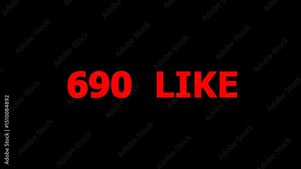 Aufkleber the likes counter has reached one hundred thousand. social network counter displaying numbers counti