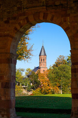 Naklejka premium Stadt Lorsch an der Bergstrasse, Hessen, Stadtimpression Rathaus