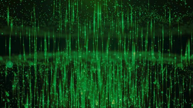 green digital background