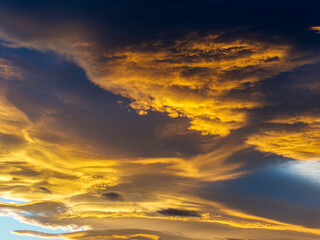 Majestic sunset skies over Chalkoutsi in Attica