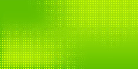 Dots halftone green color pattern gradient texture with technology digital background. Dots pop art comics with nature graphic design.