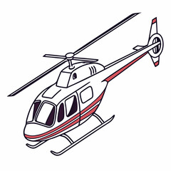 helicopter white backround & vector art